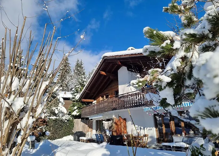 Half Chalet With Garden & Balcony - 2\' To Ski Bus
