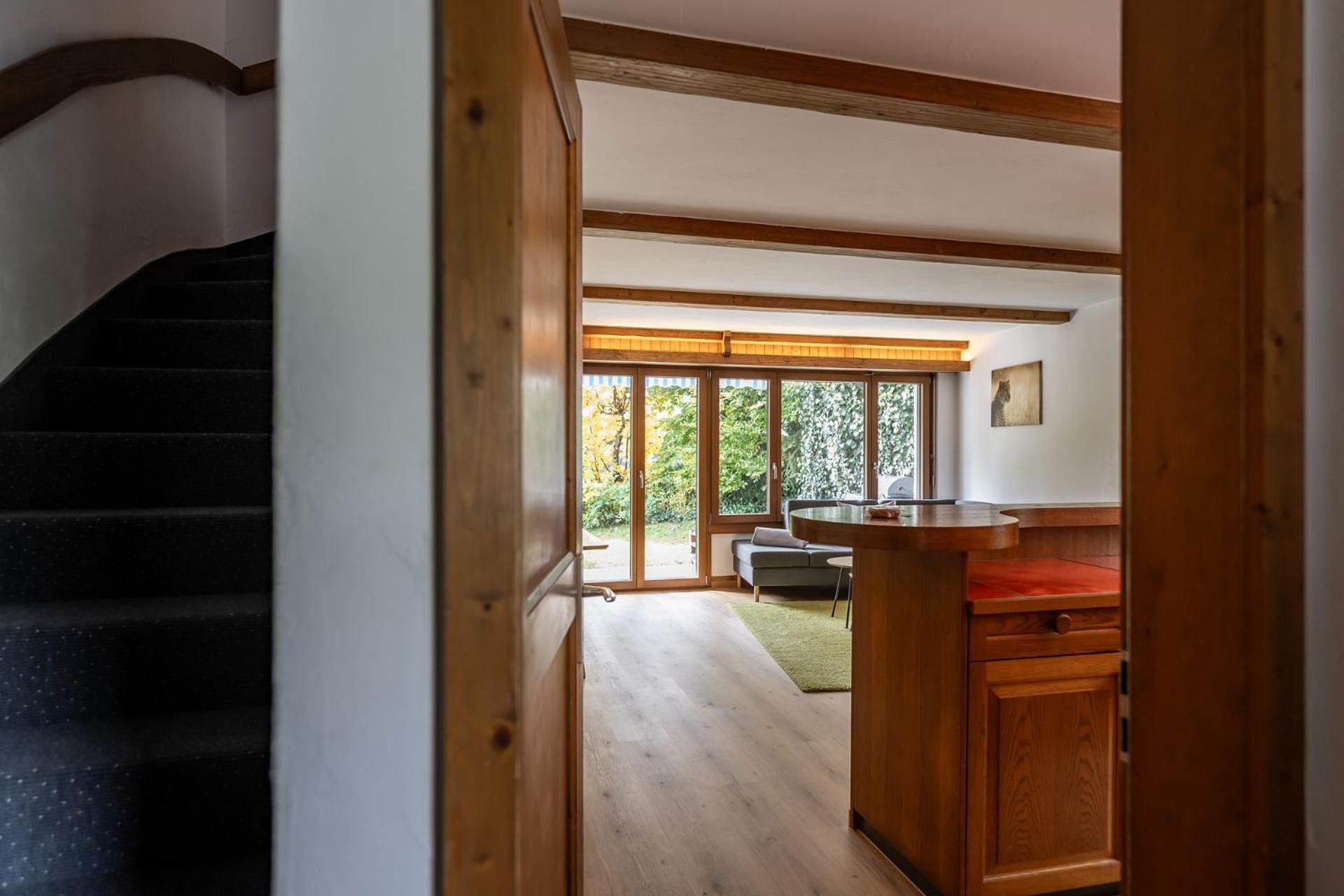 Apartment Half With Garden & Balcony - 2' To Bus Laax